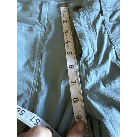 PrAna  Revenna Knicker Trail Hiking Shorts Teal Green Womans 8 - Picture 8 of 12